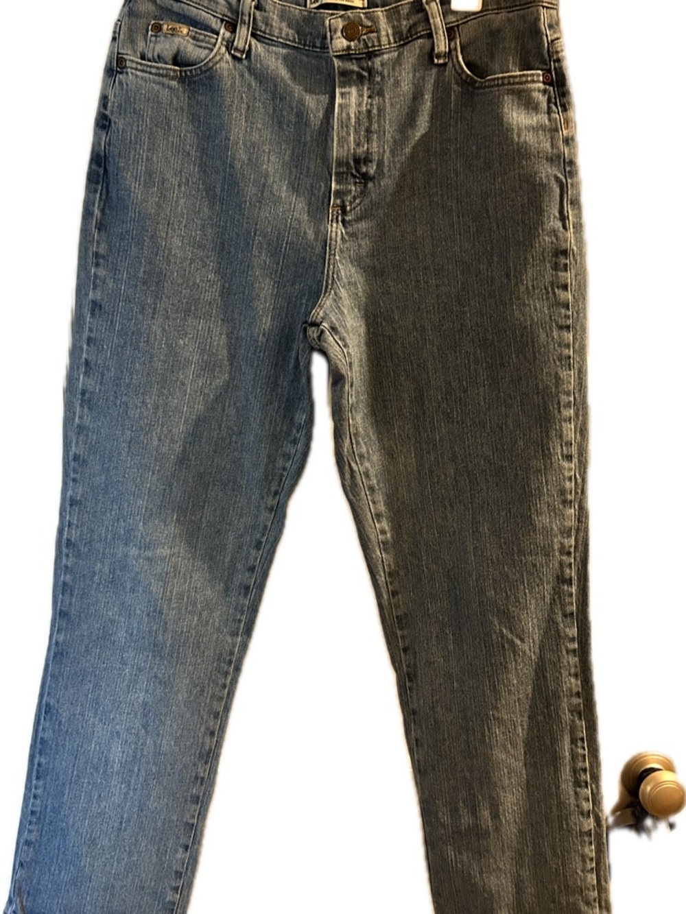 Vintage Lee Jeans, Straight Leg at the Waist - medium Blue Wash
